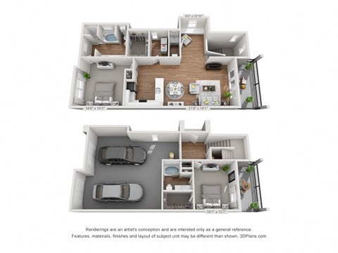 2 bedroom floor plan  the villas at spring creek apartments